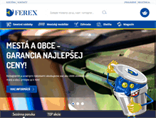 Tablet Screenshot of ferex.sk